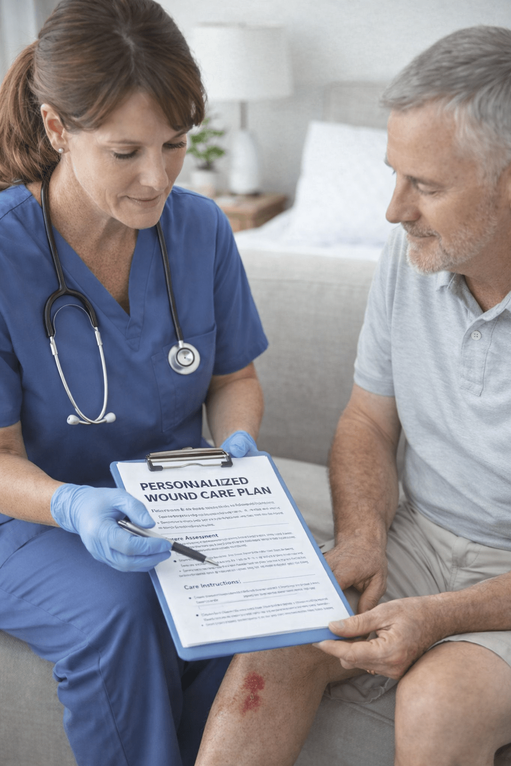 Personalized Mobile Wound Care Plan